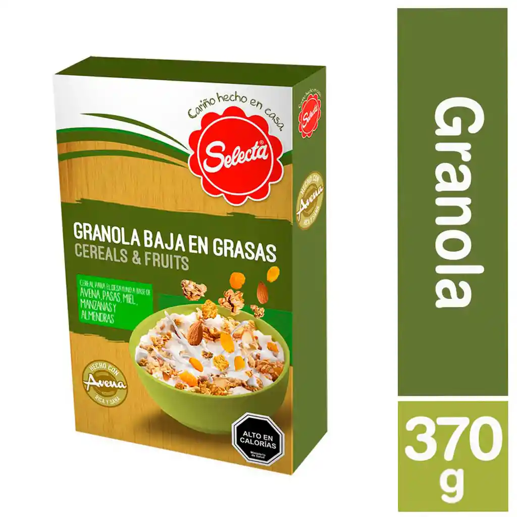 Selecta Cereal Granola Baja En Gasas