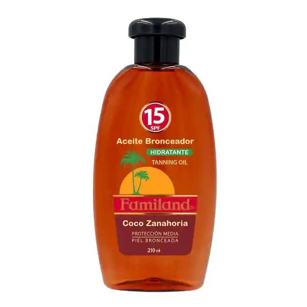 Familand Aceite Bronceador Con Zanahoria F15