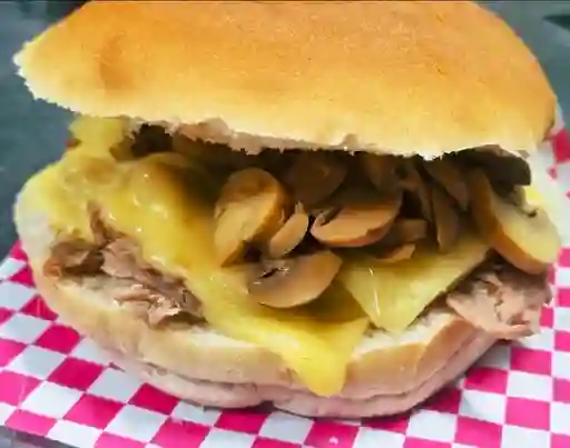 Churrasco Queso y Champiñón