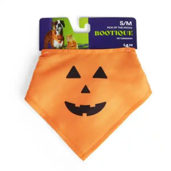 Bootique Bandana Con Estampado de Calabaza Perro Chico/ Mediano