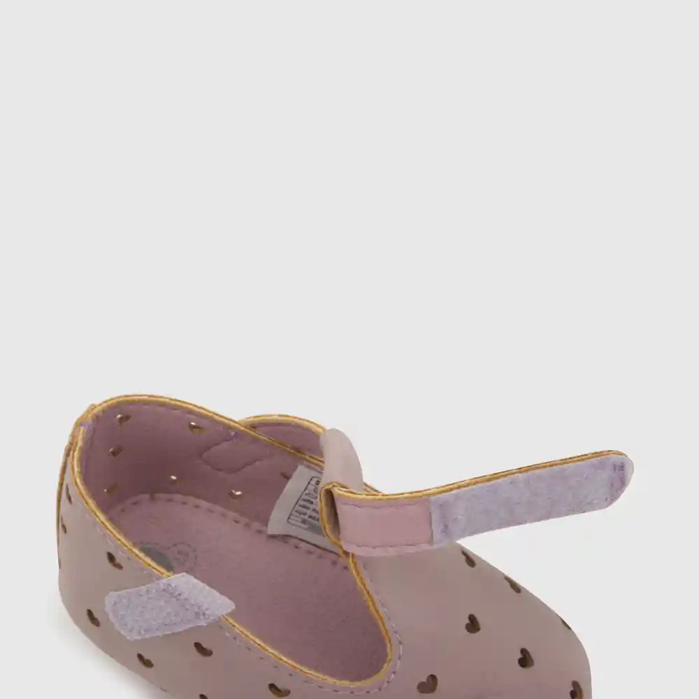 Zapatos Reina Cut Off De Corazones Niña Morado Talla 18