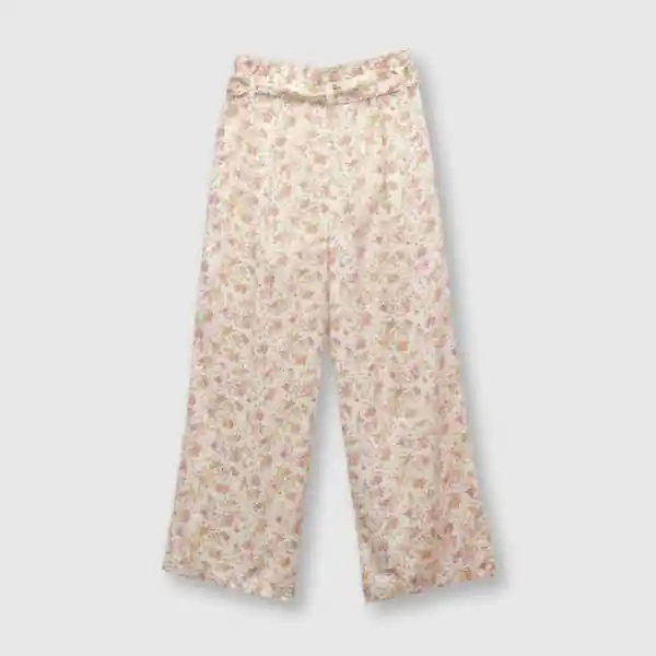 Pantalón Flores de Niña Beige Talla 2A Colloky