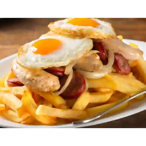 Chorrillana + Bebida+20 Bocados de Sushi