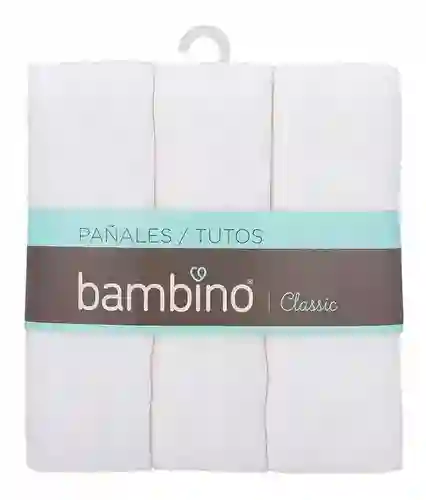 Bambino Pañales de Tela Blancos Classic Tutos