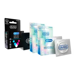 Combo Durex Preservativos - Condones Climax Mutuo 3 Unidades