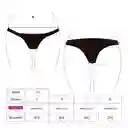 Bikini Calzón Culote Con Textura Negro Talla XL Samia