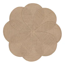 Individual Flor de Fibra Yute