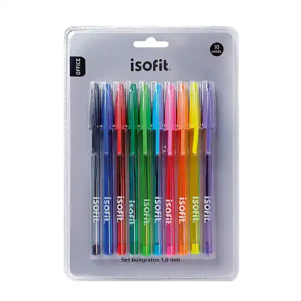 Isofit Bolígrafo de Colores 0.7