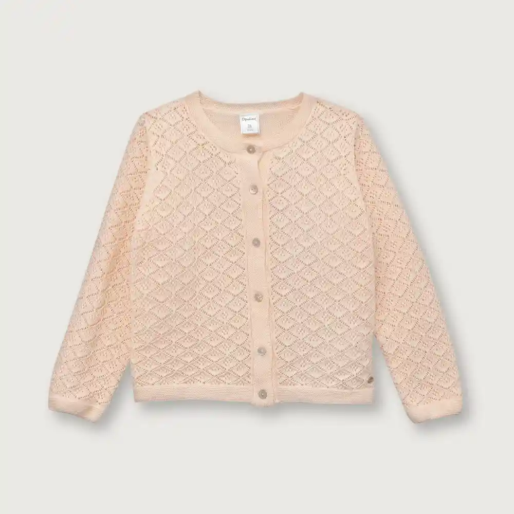 Chaleco Calado De Niña Damasco Talla 6m