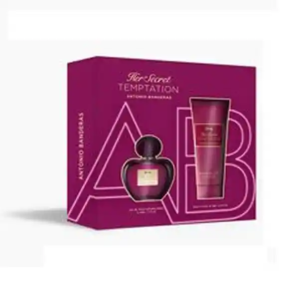 Antonio Banderas Kit Perfume Her Secret Temptation + Body Lotion