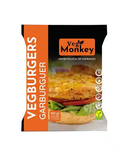 VegMonkey Hamburguesa Garbanzos