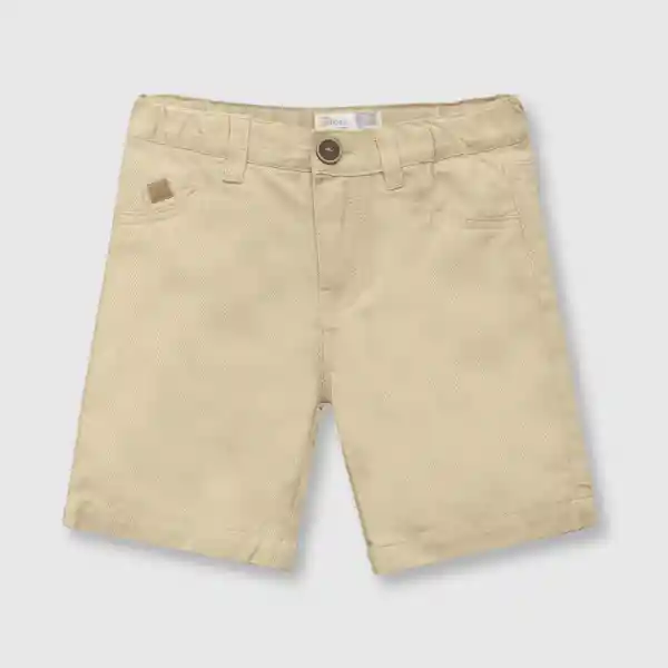 Bermuda Gabardina de Bebé Niño Khaki Talla 9/12M Colloky