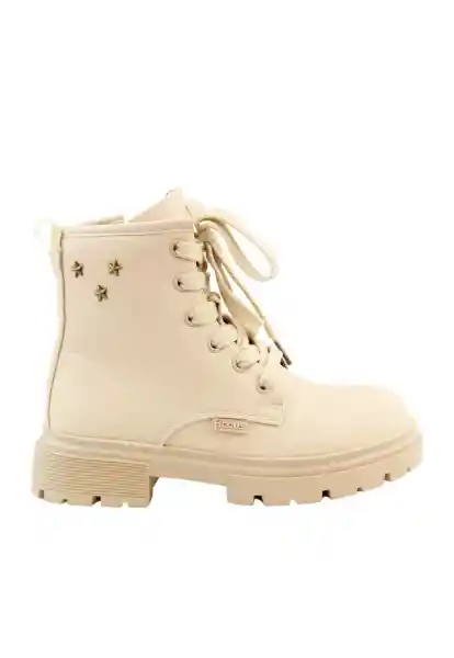 Botines Cordón W24 Niña Beige 33 897 Ficcus