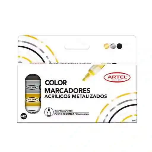 Artel Estuche de Marcadores Acrílicos Metálicos