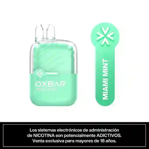 Oxbar Vapeador Mini Menta Tropical 2200 Puffs 4.5%