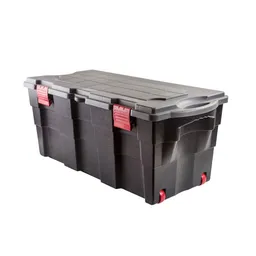 Baul Organizador Negro y Gris 100 L