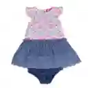 Vestido Bebe Niña Celeste Pillin 12 M