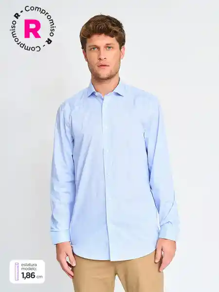 Marquis Camisa Manga Larga Balinea Celeste 17.5 SS25