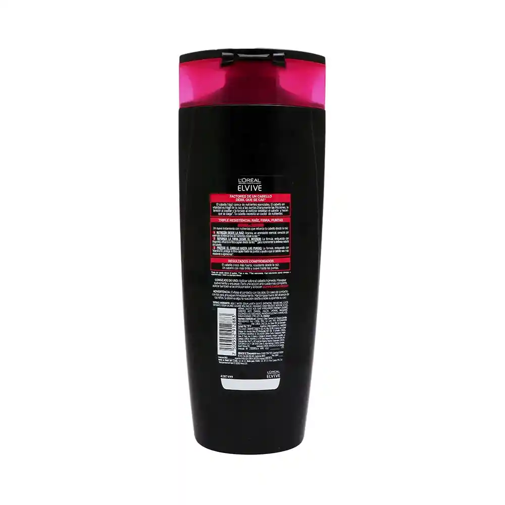 Loreal Paris-Elvive Shampoo Caída Resist X3