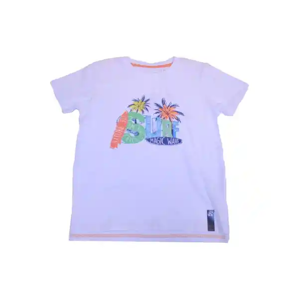 Polera Niño Blanco Pillin 2 a