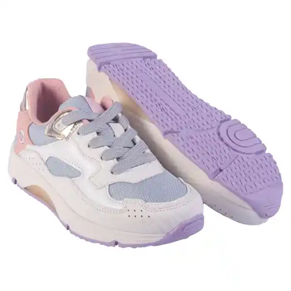 Zapatillas Urbana Niña Crudo Talla 33 Pillin