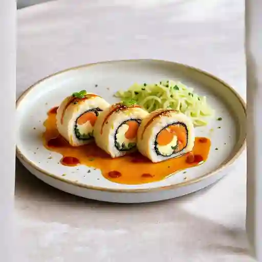 Hand Roll De Salmon