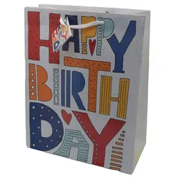 Bolsa Grande Feliz Cumpleaos