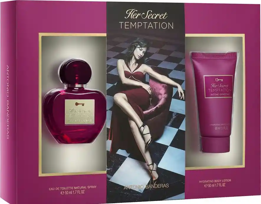 Antonio Banderas Secret Temptation: Fragancia Toilette y Crema Hidratante