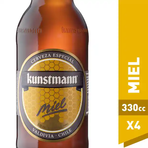 Kunstmann Cerveza Especial Miel 4 x 330 cc