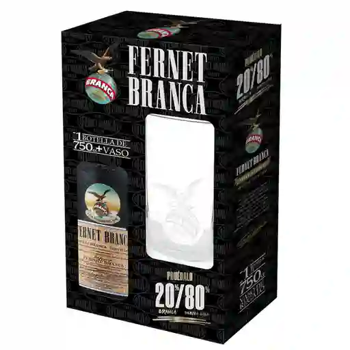 Fernet Branca 39 750 cc+vaso