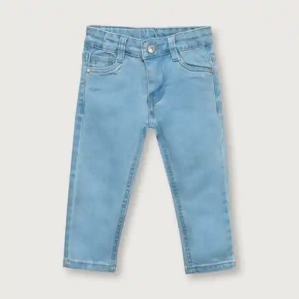 Jean Esencial de Niña Celeste Talla 18M Opaline