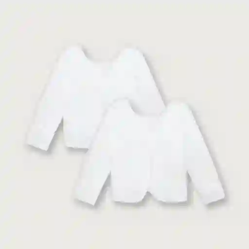 Camiseta Ante de Bebé Niño Blanco Talla PM Opaline