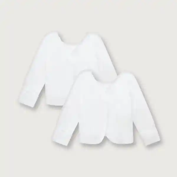 Camiseta Ante de Bebé Niño Blanco Talla PM Opaline