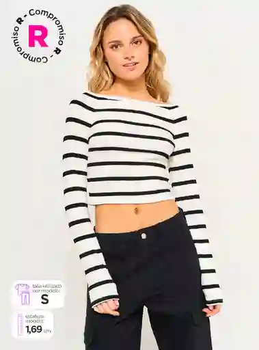 Index Polera Manga Larga Bemidi2 Cor Blanco Talla XL S24