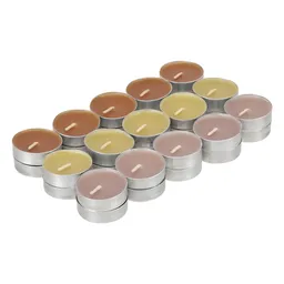 Set Velas Tealight Con Colores y Aroma Vainilla Casaideas