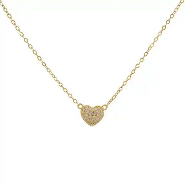 Boaz Collar Corazón Bañado en Oro