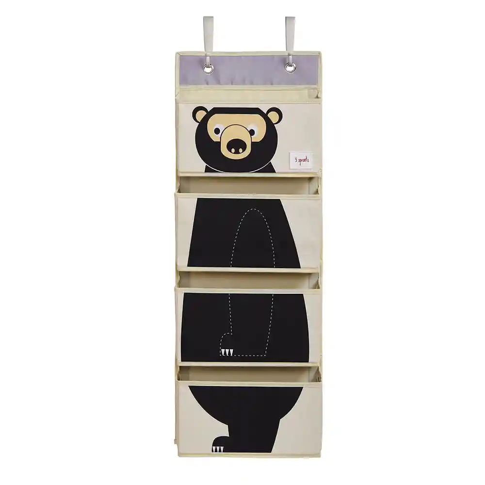 3 Sprouts Organizador de Pared Oso Negro