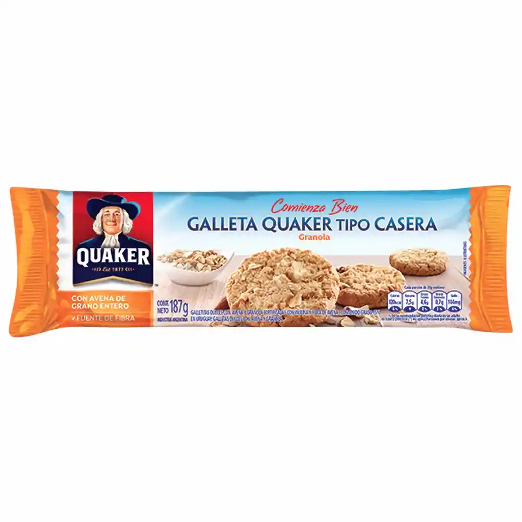 Quaker Galletas Tipo Casera Avena Granola