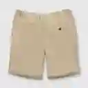 Bermuda Clásico De Niño Beige Talla 2a