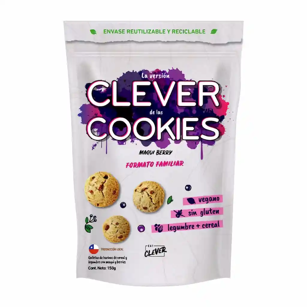 Clever Cookies Galletas Maqui Berry