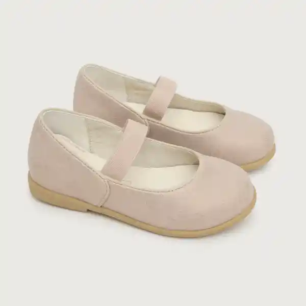 Ballerinas de Vestir Elástico Moño Niña Rosado Talla 26 Opaline