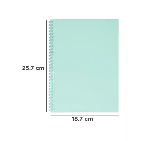 Libreta de Espiral Color Menta Miniso