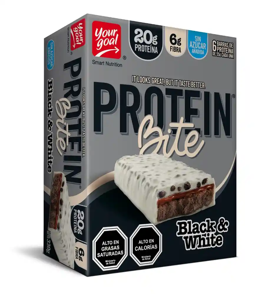 Protein Bite Barras de Proteína Black & White sin Azúcar