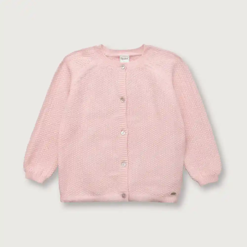 Chaleco Tejido Niña Rosado Talla Recién Nacido