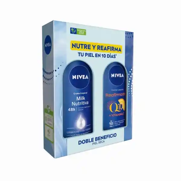 Nivea Pack Crema Corporal Nutritiva + Q10 Reafirmante Piel Seca