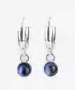 Lounge Aros Argollas Mostacilla Azul Plateado