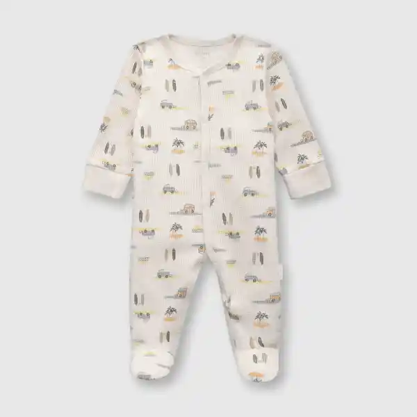 Osito Tropical de Bebé Niño Beige Talla 6/9M Colloky