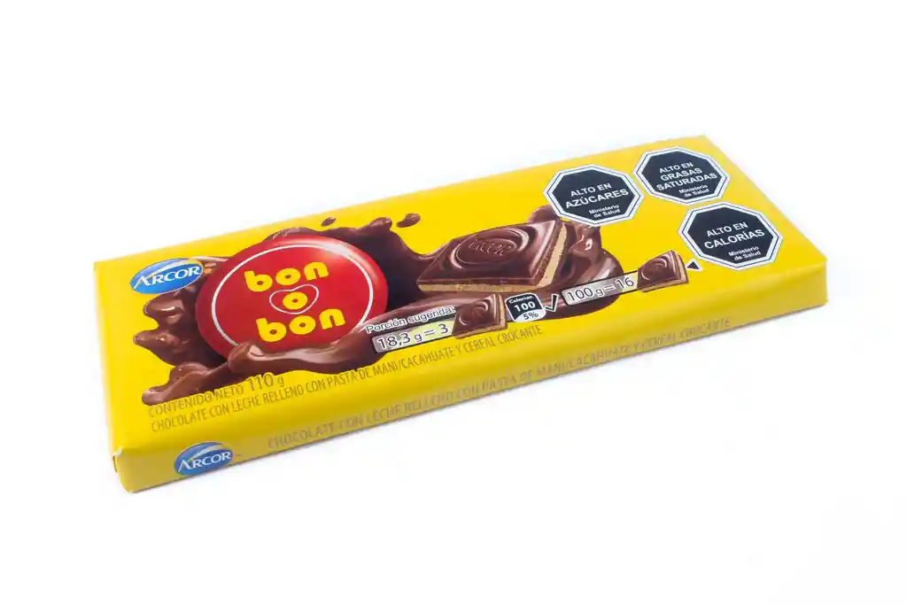 Bon O Bon Tableta de Chocolate con Leche Relleno