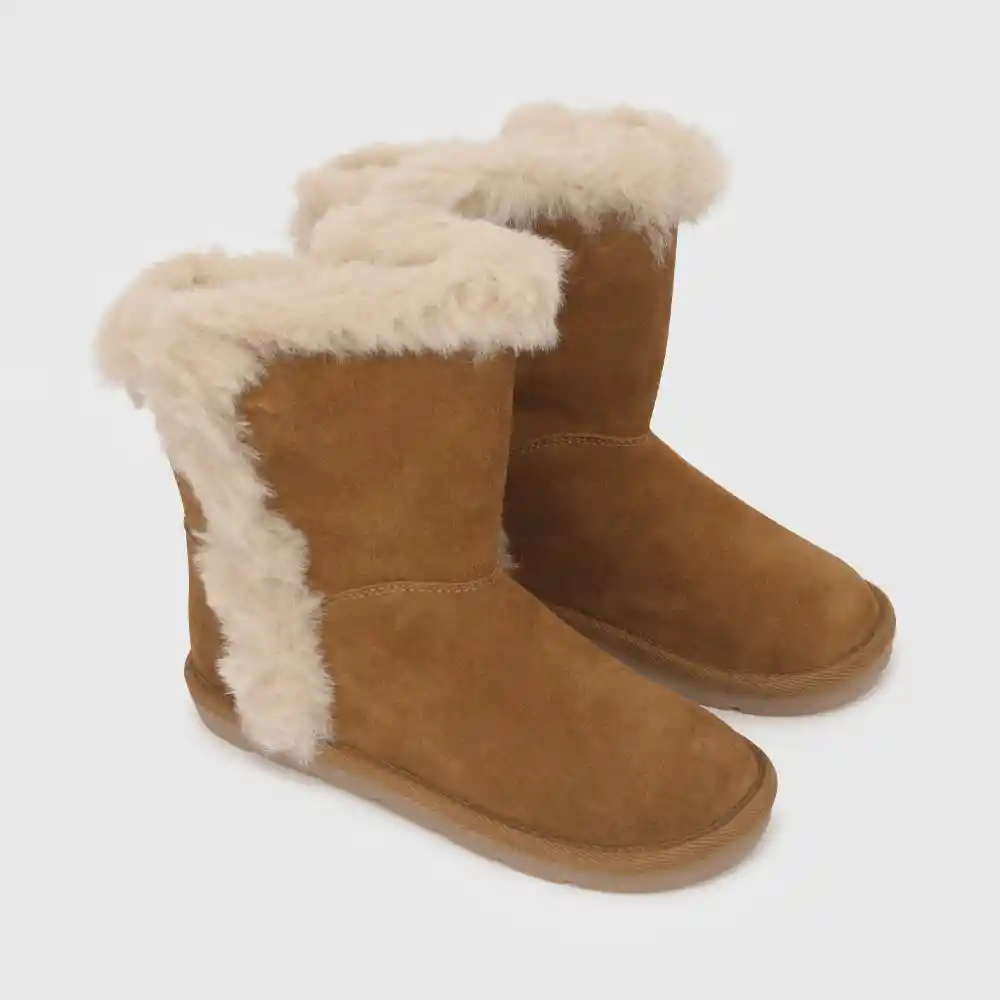 Botas Para Niña Café Talla 38