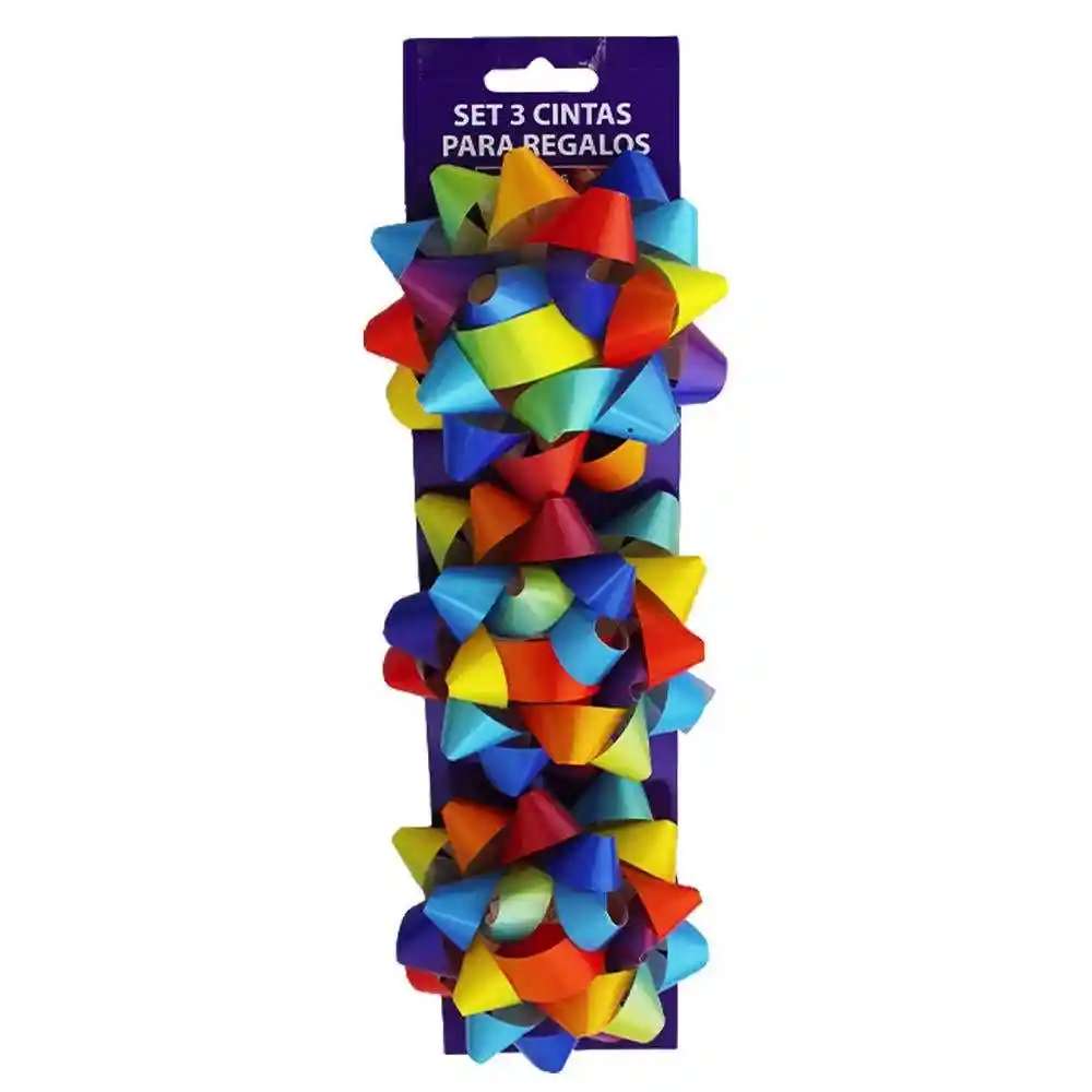 Set 3 Cintas Star Bow Diseño Aleatorio Happydays